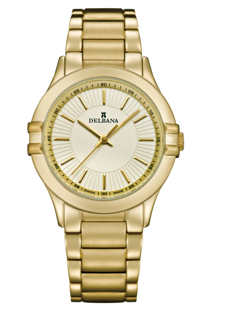 Delbana Capri yellow gold with champagne dial